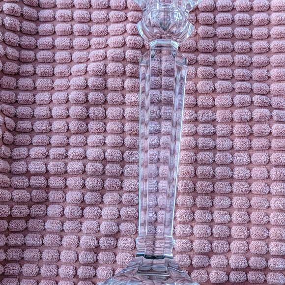 Set of two (2) crystal candlestick holders - Picture 7 of 13